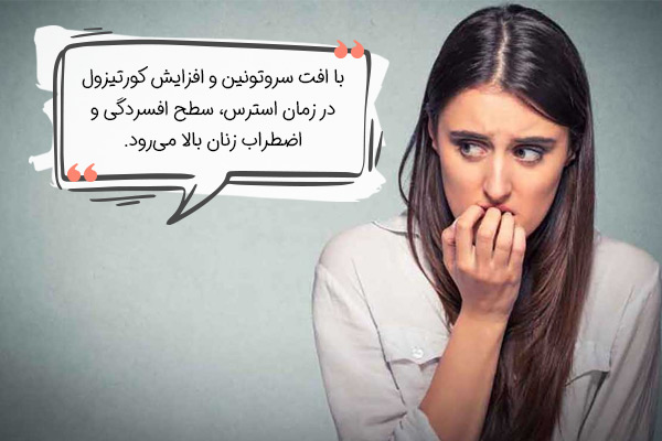 افسردگی و اضطراب، از جمله عوارض استرس در زنان