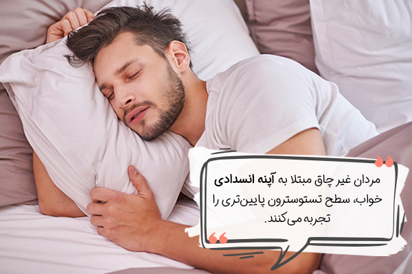 اپنه خواب در مردان باعث کاهش میل جنسی می‌شود