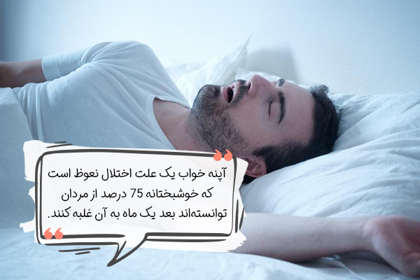 آپنه خواب، یک علت اختلال نعوظ
