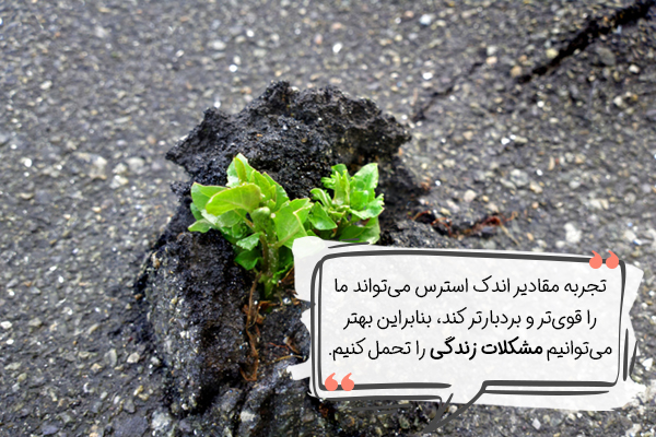 افزایش صبر و بردباری از فواید استرس است