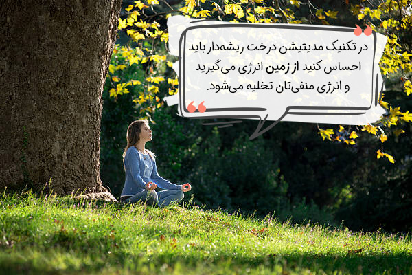 مدیتیشن تجسم، تکنیک درخت ریشه‌دار