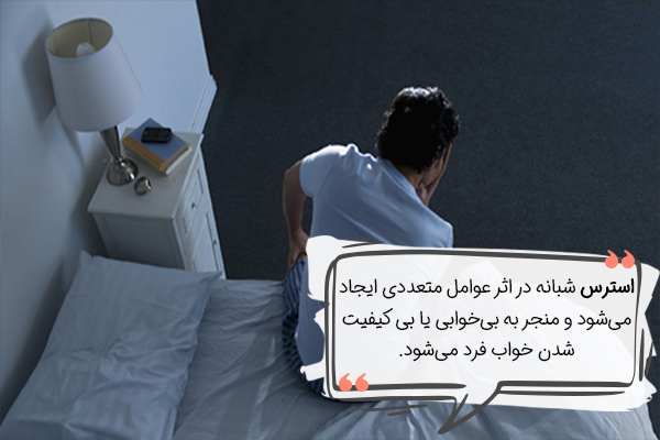 اضطراب شبانه ناشی از استرسهای حل نشده روزانه است.