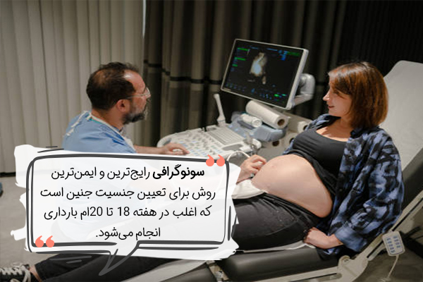 سونوگرافی، روشی مطمئن برای تعیین جنسیت جنین
