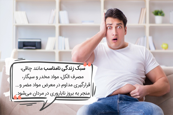 نقش سبک زندگی در مشکلات ناباروری در مردان