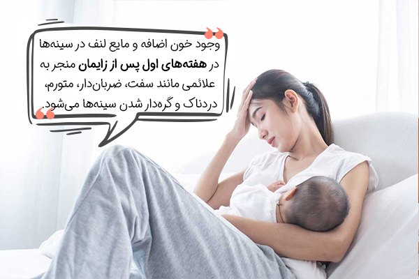 پر خونی سینه‌ها یا کم بودن شیر مادر