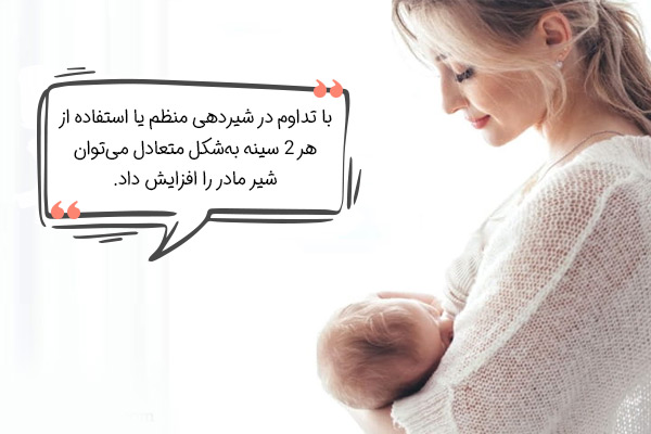راهکارهای افزایش شیر مادر مرتبط با سبک زندگی